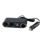 *PRESA MULTIPLA TRE VIE (UNA PER ACCENDISIGARI) + DUE PRESE USB