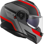 CASCO LS2 STROBE II MONZA FF908 MODULARE 22-06 TAGLIA M MATT BLACK GREY RED