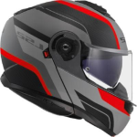 CASCO LS2 STROBE II MONZA FF908 MODULARE 22-06 TAGLIA XL MATT BLACK GREY RED