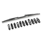 SPAZZOLA TERGILUNOTTO UNIVERSALE 350 mm. CON 10 ADATTATORI