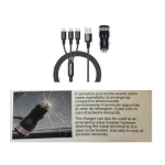 CARICATORE AUTO 3 IN 1 CAVO USB CM.120 PER APPLE MICRO USB-C