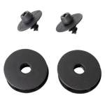 KIT DI 2 BOTTONI CON VITE  DI  FISSAGGIO UNIVERSALI  PER TAPPETI 