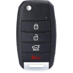 COVER CHIAVE PER KIA 3 TASTI C/APERTURA BAULE + TASTO ALLARME (LAMA QUADRATA)