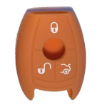GUSCIO SILICONE ARANCIO PER CHIAVE MERCEDES/SMART 3 TASTI C/T BAULE