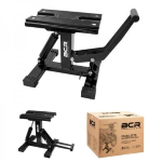 <CAVALLETTO ALZAMOTO MOTOCON PISTONE IDRAULICO DA 25 A 46 CM MAX 135 KG.