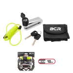 BLOCCADISCO CON PERNO D.10 MM. CROMATO + CAVO PREMEMORIA + CUSTODIA