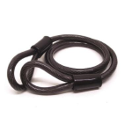 CAVO ANTIFURTO PER CASCO PLASTIFICATO ANTIGRAFFIO LUNG. 65 CM. UNIVERSALE