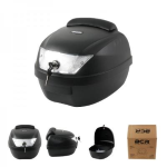 BAULETTO MOTO POS. BCR 28L IN ABS C/SCHIENALE + PIASTRA DI FISSAGGIO 