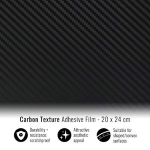 <PELLICOLA CARBONIO EASY WRAP 4 CARBON TEXTURE 120X150CM