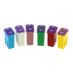 CARTELLA ASSORTITA CON 6 FUSIBILI TIPO J MICRO 20A 25A 30A 40A 50A 60A