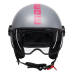 CASCO FGTR CLASSIC MOMO E2206 TAGLIA S COLORE FLUO MATT GREY/FUCSIA