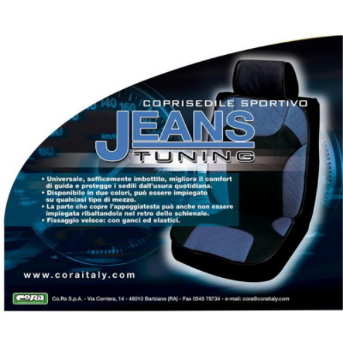 SCHIENALE UNIVERSALE JEANS TUNING SPORTIVO COTONE TRAPUNTATO