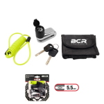 BLOCCADISCO CON PERNO D.5,5 MM.CROMATO + CAVO PREMEMORIA + CUSTODIA
