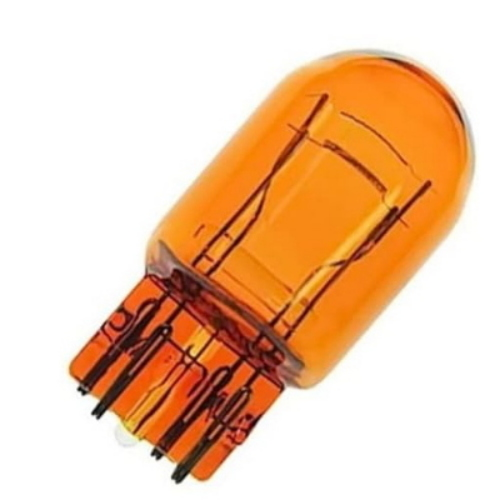 LAMPADA TUTTO VETRO 12V 21/5W T20 W3X16Q AMBRA CONF. DA 10 PZ