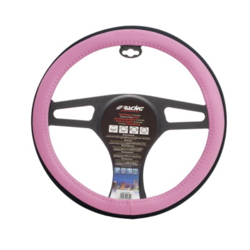 COPRIVOLANTE UNIVERSALE cm 37-39 PELLE PU ROSA  CVT/82
