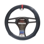 COPRIVOLANTE  PELLE PU + CARBON  LOOK  37-39cm UNIVERSALE CVT/72