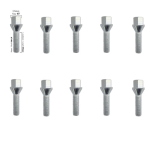 KIT DI 10 BULLONI PER DISTANZIALI CHIAVE DA 17 12x1.5  L. 40mm