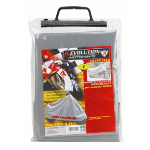 COPRI MOTO SILVER TECHI N POLYETHYLENE PER SCOOTER