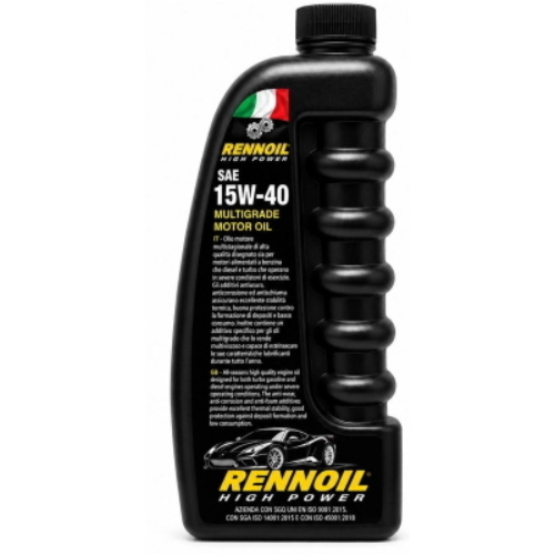 OLIO MOTORE RENNOIL 15W40 MULTIGRADE  MINERALE LT. 1