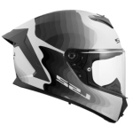 CASCO LS2 FF820 RAPID III FLOW COL GLOSS WHITE GREY TAGLIA M