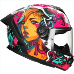 CASCO LS2 FF820 RAPID III CYBERG COL MATT PURPLE CYAN TAGLIA L