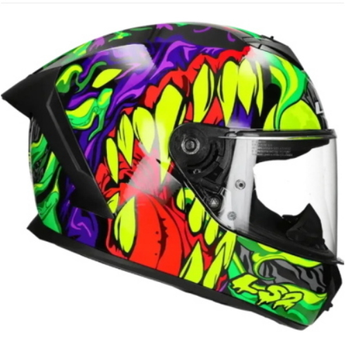 CASCO LS2 FF820 RAPID III LYCANT COL GLOSS PURPLE GREEN  TAGLIA M