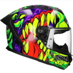 CASCO LS2 FF820 RAPID III  LYCANT COL GLOSS PURPLE GREEN TAGLIA XL