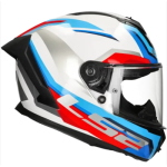 CASCO LS2 FF820 RAPID III HYPER COL GLOSS WHITE BLUE RED TAGLIA S