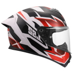 CASCO LS2 FF820 RAPID III XTREM COL GLOSS WHITE BLACK RED TAGLIA L