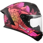 CASCO LS2 FF820 RAPID III POPPIES II COL MATT BLACK PINK TAGLIA M