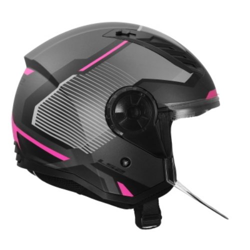 CASCO LS2 OF616 AIRFLOW II SOLAR GREY PINK-06 TAGLIA XXXL
