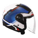 CASCO LS2 OF616 AIRFLOW II SOLAR WHITE BLUE RED-06 TAGLIA XXXL