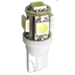 CP.LAMPADE T10 5 LED SMD LUCE CALDA