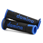 COPPIA MANOPOLE DOMINO ON ROAD RACING NERO/BLU A450