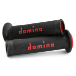 COPPIA MANOPOLE DOMINO RACING NERO/ROSSO A010