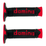 COPPIA MANOPOLE DOMINO OFF ROAD RACING NERO/ROSSO A260