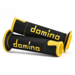 COPPIA MANOPOLE DOMINO ON ROAD RACING NERO/GIALLO A450