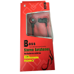 AURICOLARE STEREO C/MICROFONO LUNGHEZZA 1,2 mt. ROSSO