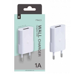 CARICA BATTERIA DA CASA 1 USB 1A S/CAVO BIANCO