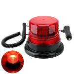LAMPADA LAMPEGGIANTE A LED C/BASE MAGNETICA ROSSO H 110MM