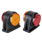 COPPIA FANALE INGOMBRO LATERALE A LED 12/24 VOLT ROSSO/GIALLO