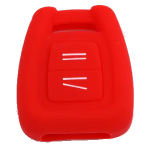 CUSTODIA IN SILICONE ROSSO PER CHIAVE OPEL DUE TASTI VERTICALI