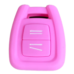 CUSTODIA IN SILICONE ROSA PER CHIAVE OPEL DUE TASTI VERTICALI