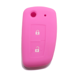 CUSTODIA IN SILICONE ROSA PER NISSAN DUE TASTI