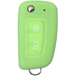 CUSTODIA IN SILICONE VERDE PER NISSAN DUE TASTI