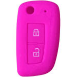 CUSTODIA IN SILICONE FUXIA PER NISSAN DUE TASTI