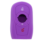 CUSTODIA SILICONE VIOLA PER CHIAVE OPEL 3 TASTI C/TASTO BAULE 2 FUNZIONI