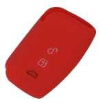 CUSTODIA IN SILICONE ROSSO PER FORD 3 TASTI C/APERTURA BAULE