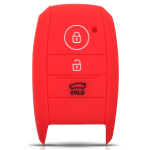 CUSTODIA IN SILICONE ROSSO PER CHIAVE HYUNDAI TRE TASTI C/APERTURA BAULE