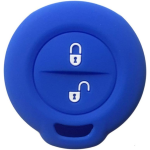 CUSTODIA IN SILICONE BLU PER CHIAVE MITSUBISHI DUE TASTI 